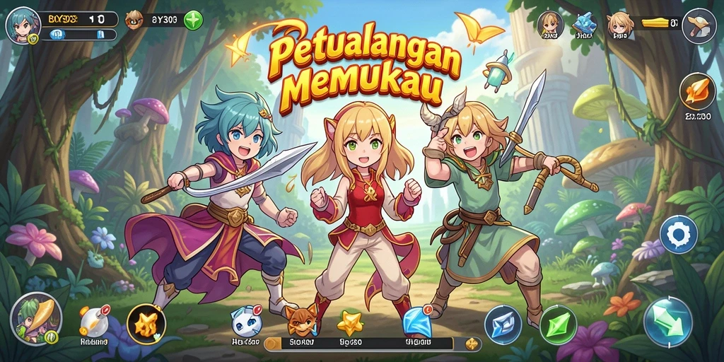 Tampilan utama gameplay BOY303 dengan karakter anime yang menawan.