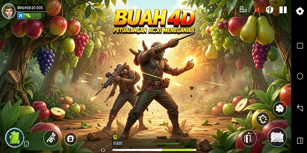 Tangkapan layar BUAH4D menampilkan aksi seru dalam dunia buah.