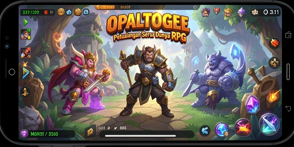 Screenshot dari gameplay OPALTOGEL menampilkan aksi seru dan karakter yang menarik.